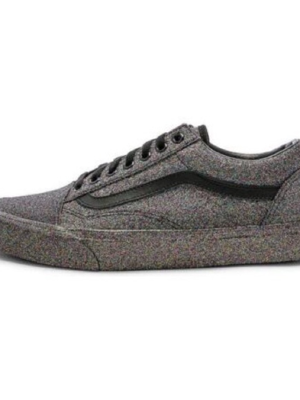 Vans | Old Skool Black Iridescent Glitter Sneakers - Picture 3 of 7